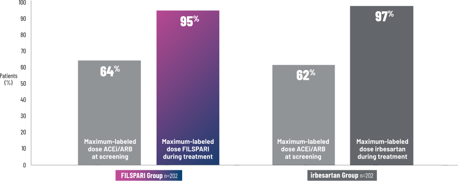 The PROTECT Study compared FILSPARI to irbesartan at maximum-labeled doses. 